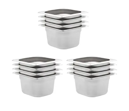 Gastronorm Indai, 12 Vnt., Nerūdijantis Plienas