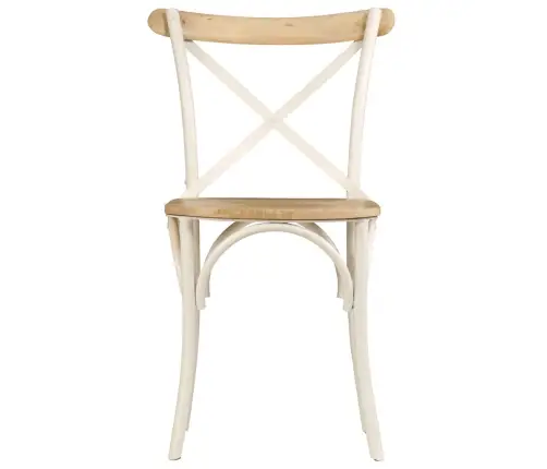 Virtuves Krēsli, 2 Gab., Balts Mango Masīvkoks Vidaxl