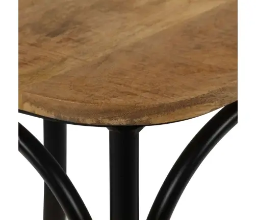 Kėdės, 2Vnt., Juodos, 51X52X84cm Mango Masyvas, Kryžminis Diz.