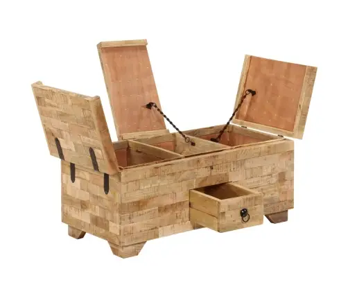 Kafijas Galdiņš, 80X40X35 Cm, Mango Masīvkoks Vidaxl