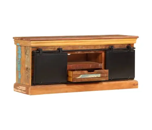 Tv Skapītis, 110X30X45 Cm, Pārstrādāts Masīvkoks Vidaxl