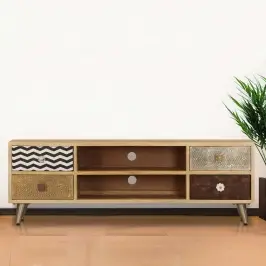 Tv Spintelė, 120X30X40cm Mango Medienos Masyvas