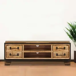 Tv Skapītis Ar Atvilktnēm, 120X30X40 Cm, Mango Masīvkoks Vidaxl