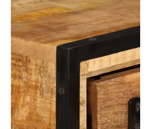 Tv Spintelė Su Stalčiais, 120X30X40cm Mango Medienos Masyvas