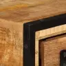 Tv Spintelė Su Stalčiais, 120X30X40cm Mango Medienos Masyvas