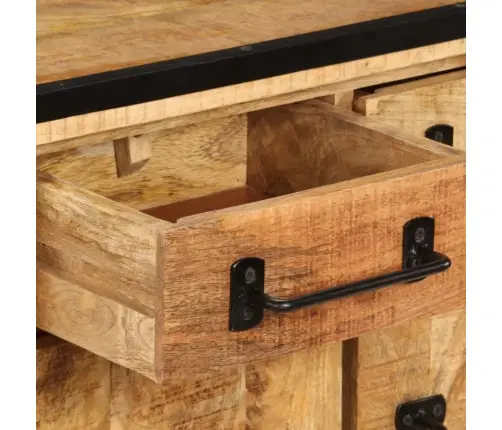 Tv Spintelė Su Stalčiais, 120X30X40cm Mango Medienos Masyvas