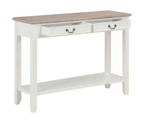 Konsoles Galds, 110X35X80 Cm, Balts, Koks Vidaxl