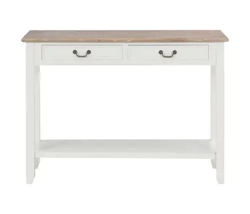 Konsoles Galds, 110X35X80 Cm, Balts, Koks Vidaxl