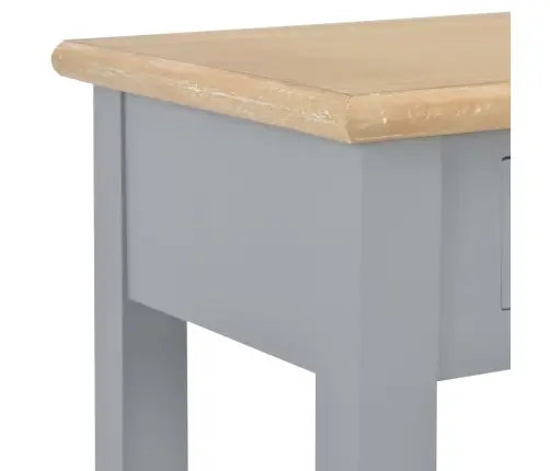 Konsoles Galds, 110X35X80 Cm, Pelēks Un Dabīga Koka Krāsā Vidaxl