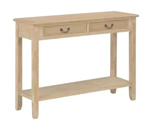 Konsoles Galds, 110X35X80 Cm, Dabīga Koka Krāsā Vidaxl