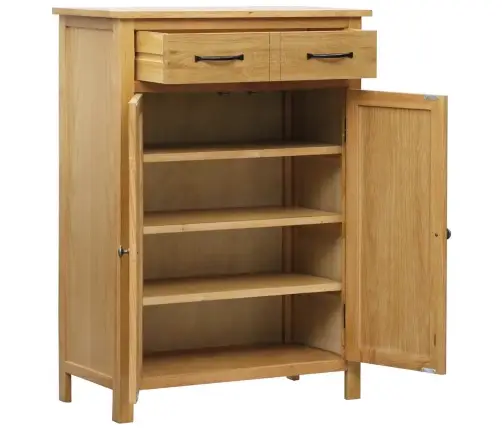 Apavu Skapis, 76X37X105 Cm, Ozola Masīvkoks Vidaxl