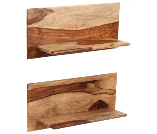 Sienas Plaukti, 2 Gab., 58X26X20 Cm, Masīvs Rožkoks Vidaxl Sienas Plaukti, 2 Gab., 58X26X20 Cm, Masīvs Rožkoks Vidaxl