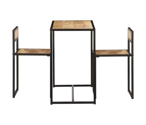 3-Daļīgs Virtuves Mēbeļu Komplekts, Mango Masīvkoks Vidaxl