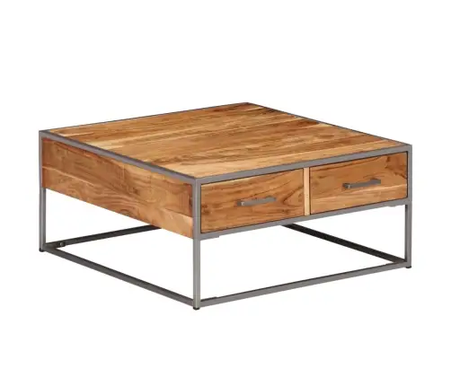 Kohvilaud, 75 X 75 X 35 cm Akaatsiapuit