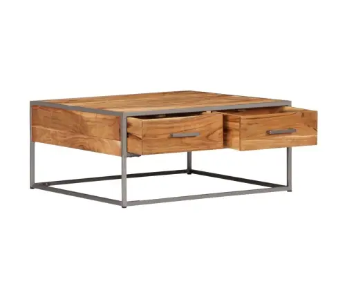 Kohvilaud, 75 X 75 X 35 cm Akaatsiapuit