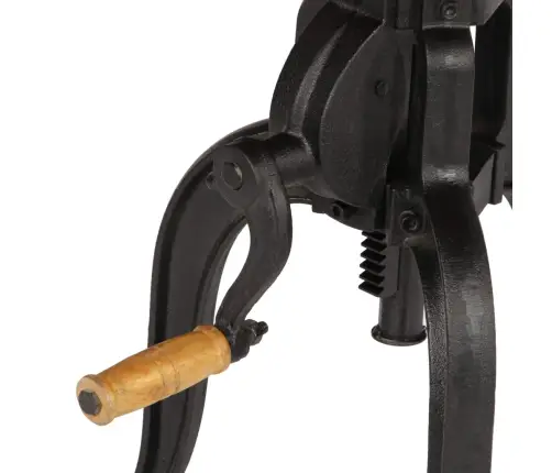 Galdiņš, 45X(45-62) Cm, Pārstrādāts Masīvkoks Un Čuguns Vidaxl