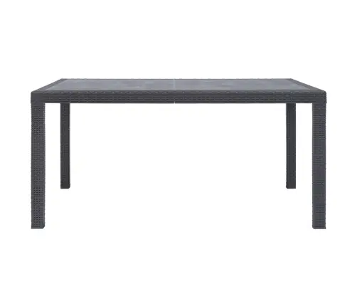 Dārza Galds, Brūns, 150X90X72Cm, Plastmasa, Rotangpalmas Raksts Vidaxl