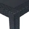 Dārza Galds, 220X90X72 Cm, Plastmasa, Rotangpalmas Raksts Vidaxl