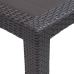 Dārza Galds, Brūns, 220X90X72Cm, Plastmasa, Rotangpalmas Raksts Vidaxl