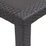 Aialaud 220 X 90 X 72 Cm Rotangi Välimusega Plast, Pruun