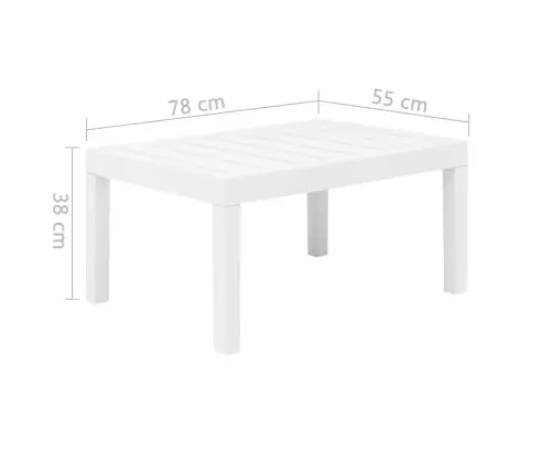 3-Daļīgs Dārza Atpūtas Mēbeļu Komplekts, Plastmasa, Balts Vidaxl 3-Daļīgs Dārza Atpūtas Mēbeļu Komplekts, Plastmasa, Balts Vidaxl