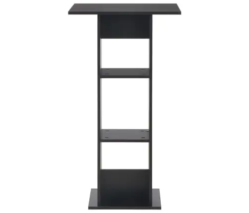 Bāra Galds, 60X60X110 Cm, Melns Vidaxl