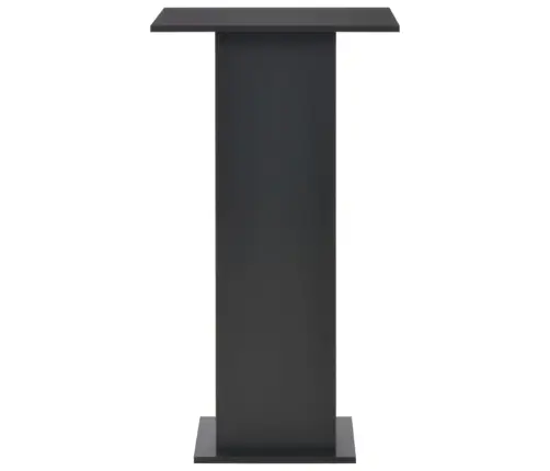 Bāra Galds, 60X60X110 Cm, Melns Vidaxl