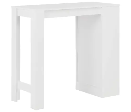 Baarilaud Riiuliga, Valge, 110 X 50 X 103 Cm