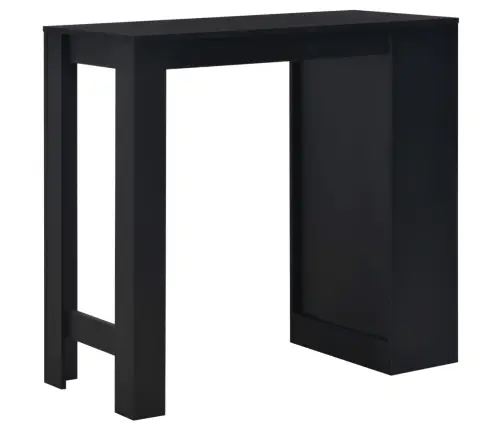 Baro Stalas Su Lentyna, Juodas, 110X50X103Cm