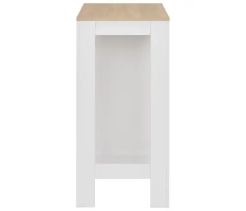 Baro Stalas Su Lentyna, Baltas, 110X50X103Cm