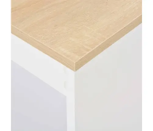 Baro Stalas Su Lentyna, Baltas, 110X50X103Cm