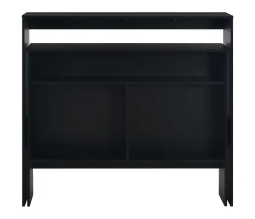 Bāra Galds Ar Divām Virsmām, 130X40X120 Cm, Melns Vidaxl