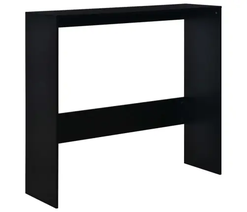 Bāra Galds Ar Divām Virsmām, 130X40X120 Cm, Melns Vidaxl