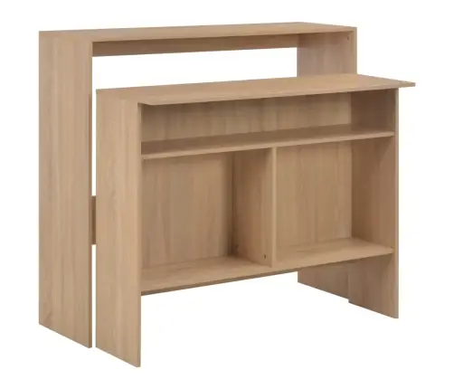 Baarilaud 2 Lauaplaadiga, Tamm, 130 X 40 X 120 Cm