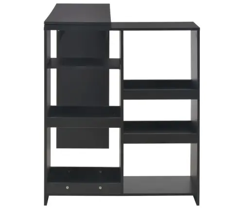 Baro Stalas Su Judinama Lentyna, Juodas, 138X39X110Cm