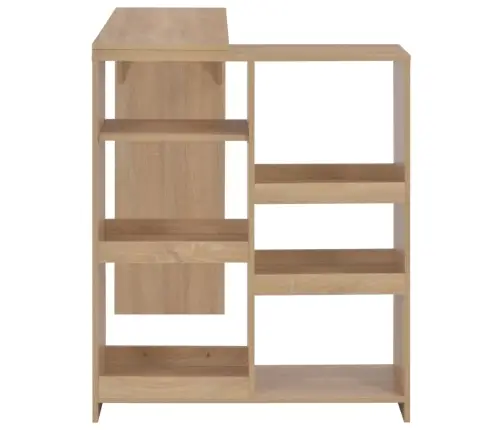 Bāra Galds Ar Pārvietojamu Plauktu, 138X39X110 Cm, Ozolkoks Vidaxl