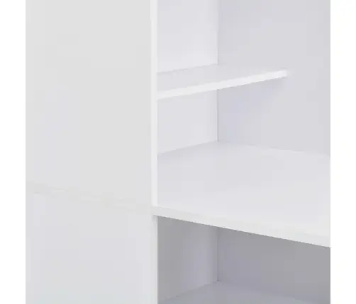Bāra Galds Ar Skapi, 115X59X200 Cm, Balts Vidaxl