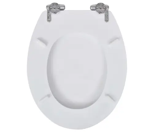 Klozeto Sėdynės Su Soft-Close Mech. Dang., 2Vnt., Baltos, Mdf