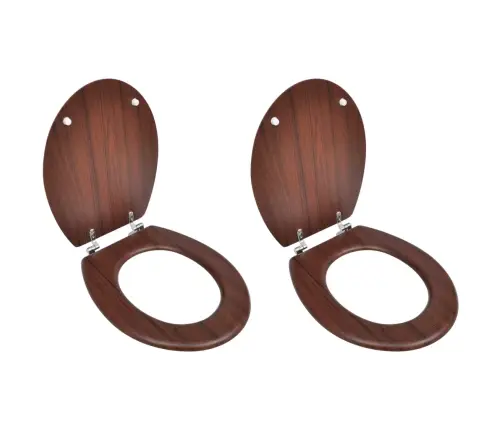 Prill-Lauad Kaantega, 2 Tk, Mdf, Pruun