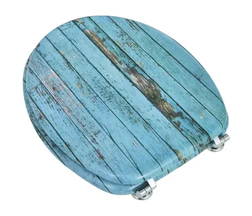 Tualetes Poda Sēdekļi Ar Vāku, 2 Gab., Mdf, Vecu Dēļu Dizains Vidaxl