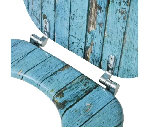 Tualetes Poda Sēdekļi Ar Vāku, 2 Gab., Mdf, Vecu Dēļu Dizains Vidaxl