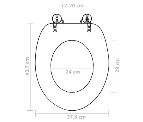 Prill-Lauad Kaantega, 2 Tk, Mdf, Portselan