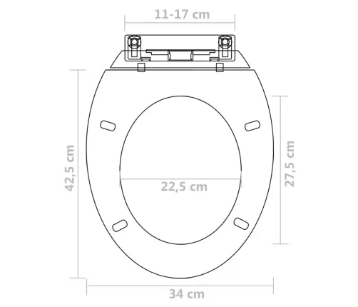 Klozeto Sėdynės, 2Vnt., Baltos, Plastikas