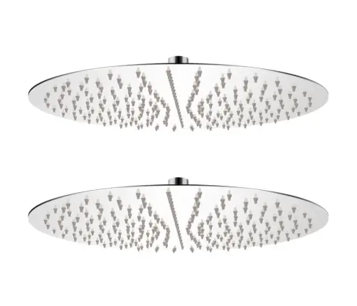 Lietus Dušas Galvas, 2 Gab., 40 Cm Diametrā, Nerūsējošs Tērauds Vidaxl