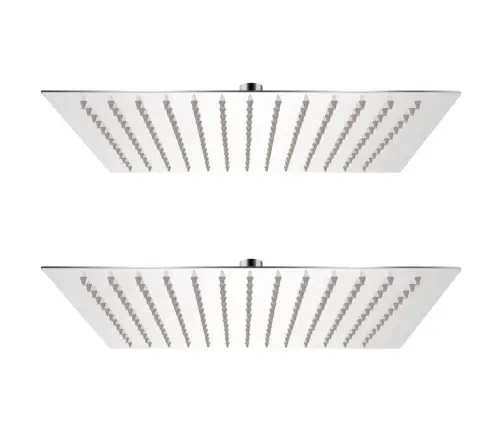 Lietus Dušas Galvas, 2 Gab., 25X25 Cm, Nerūsējošs Tērauds Vidaxl