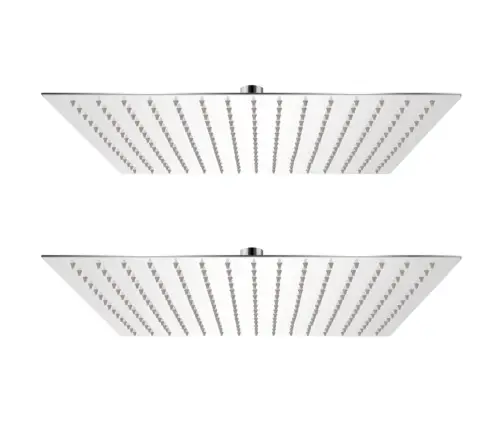 Lietus Dušas Galvas, 2 Gab., 40X40 Cm, Nerūsējošs Tērauds Vidaxl