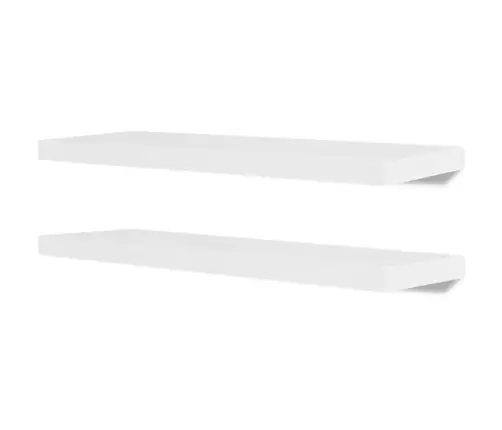 Sienas Plaukti, 4 Gab., Balti, 80 Cm Vidaxl