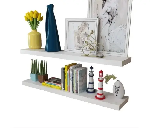 Seinariiulid, 4 Tk, Valge, 100 Cm Seinariiulid, 4 Tk, Valge, 100 Cm