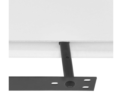 Sienas Plaukti, 4 Gab., Balti, 120 Cm Vidaxl
