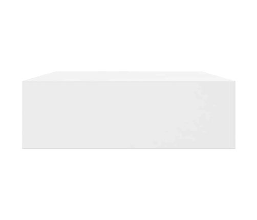 Pakabin. Sien. Lentynos Su Stalčiais, 2Vnt., Baltos, 48Cm
